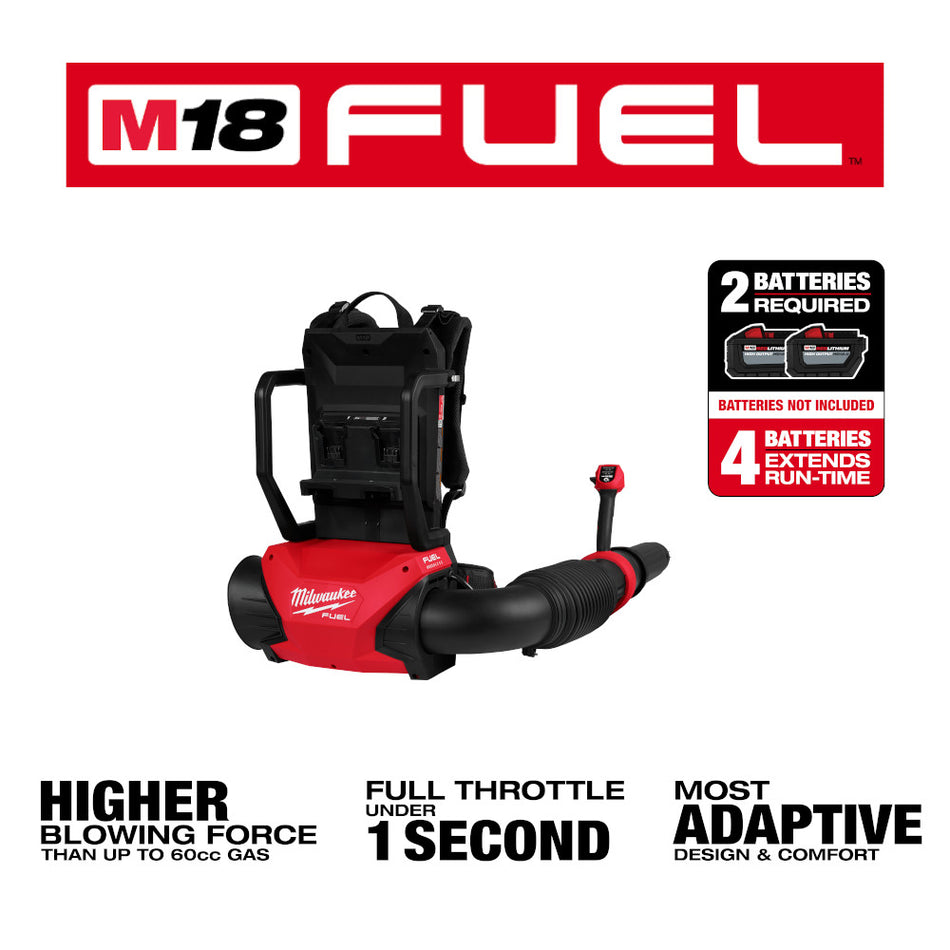Milwaukee 3009-20 M18 FUEL Dual Battery Backpack Blower (Tool Only)