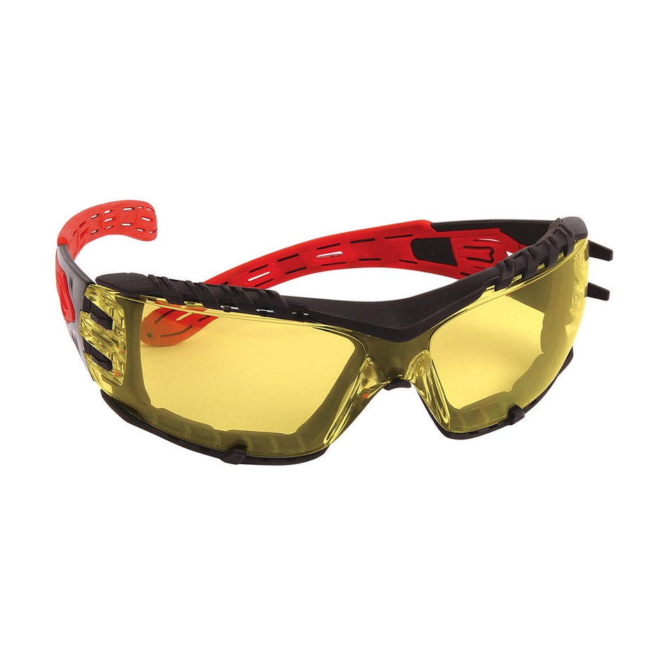 PIP Volcano Plus EP675GA Amber Safety Glasses with Foam Padding & 4A Coating