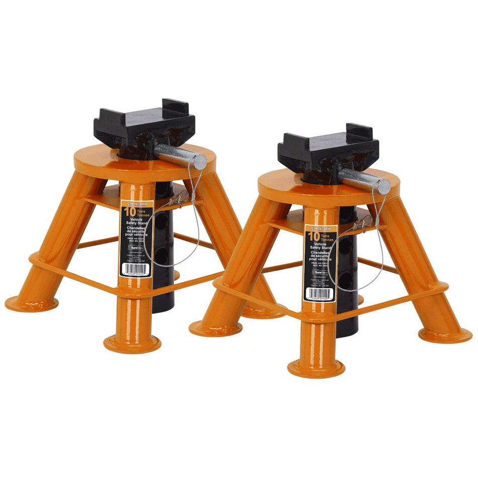 Strongarm 10 Ton Low Profile Jack Stands (Pair)