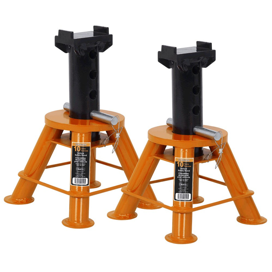 Strongarm 10 Ton Low Profile Jack Stands (Pair)