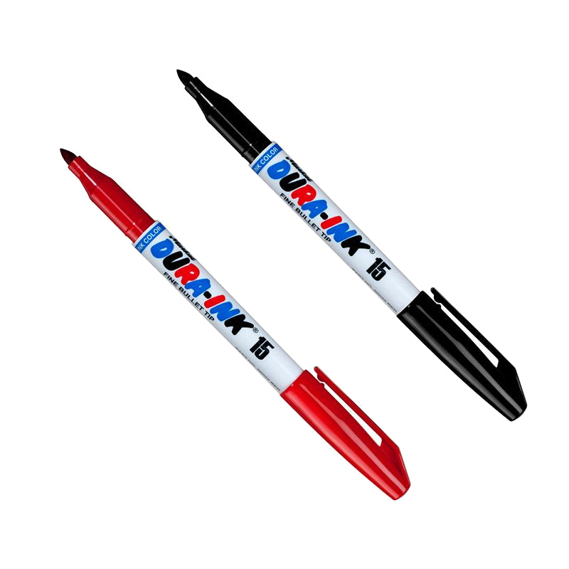 DURA-INK 15 Fine Point Permanent Ink Markers Available in variety of colours