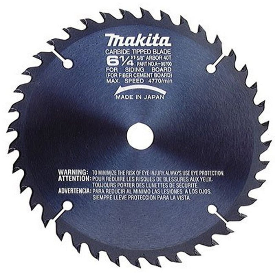 Makita A-90700 6-1/4" 40T Carbide Fiber Cement Hardie Blades