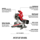 Milwaukee 2734-20 M18 FUEL 10" Dual Bevel Sliding Compound Miter Saw (Tool Only)