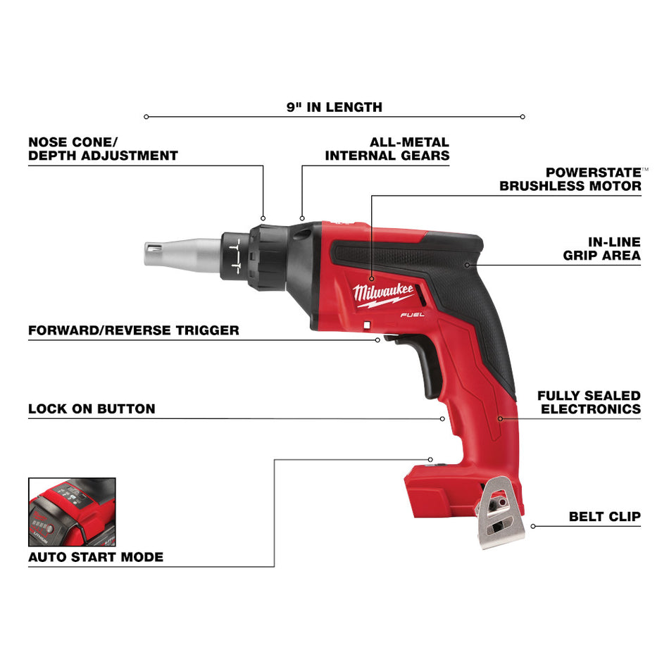 Milwaukee 2866-20 M18 FUEL Drywall Screw Gun (Tool Only)