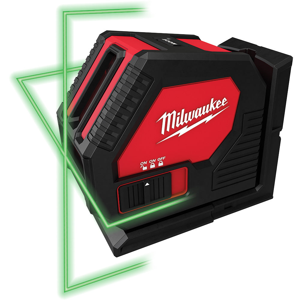 Milwaukee 3421 Green Cross Line Laser | Lethbridge Fasteners