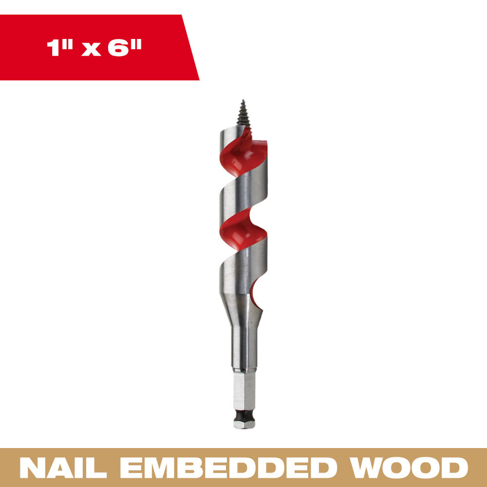 Milwaukee 48-13-1003 1" x 6" Ship Auger Bit