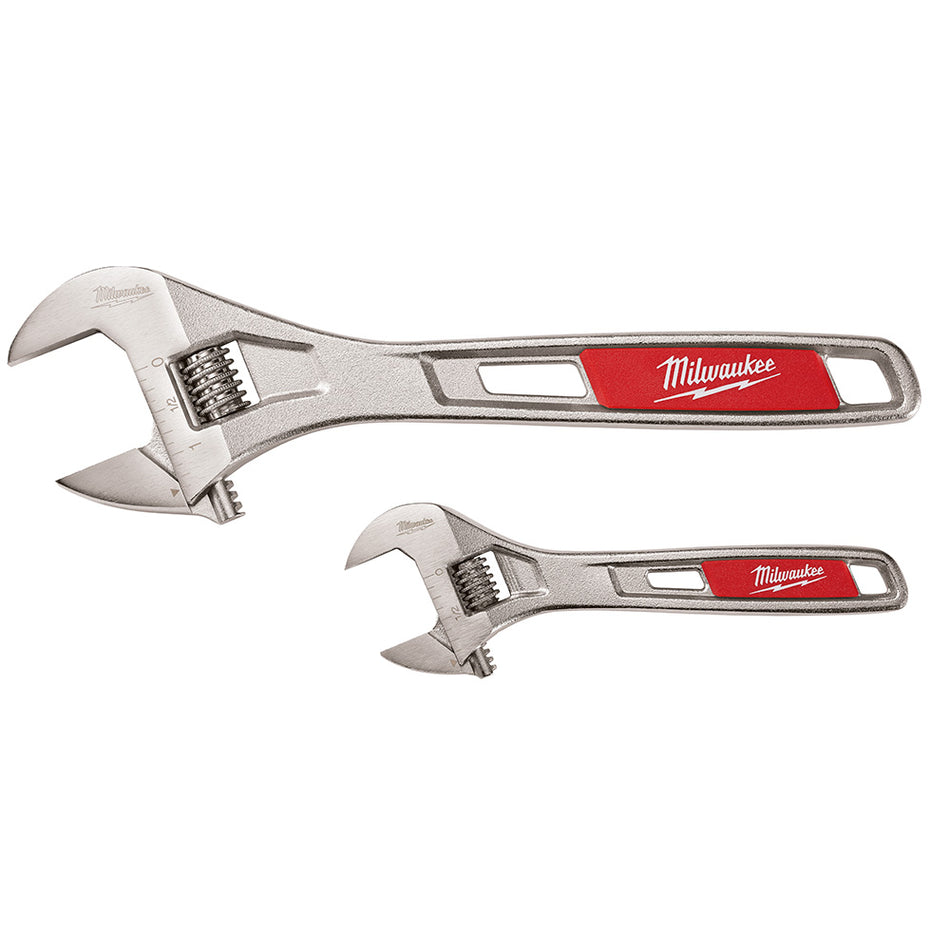 Milwaukee 48-22-7400 2 PC. ADJUSTABLE WRENCH SET 6" & 10"