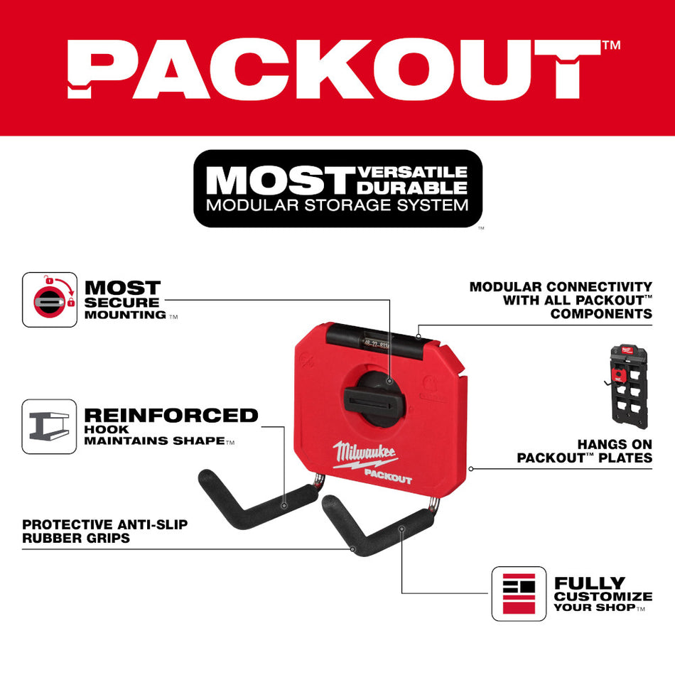 Milwaukee 48-22-8334 PACKOUT 4" Straight Hook