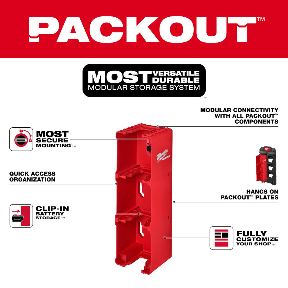 Milwaukee 48-22-8339 PACKOUT M18 Battery Rack