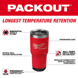 Milwaukee 48-22-8393R PACKOUT Red 30oz Tumbler