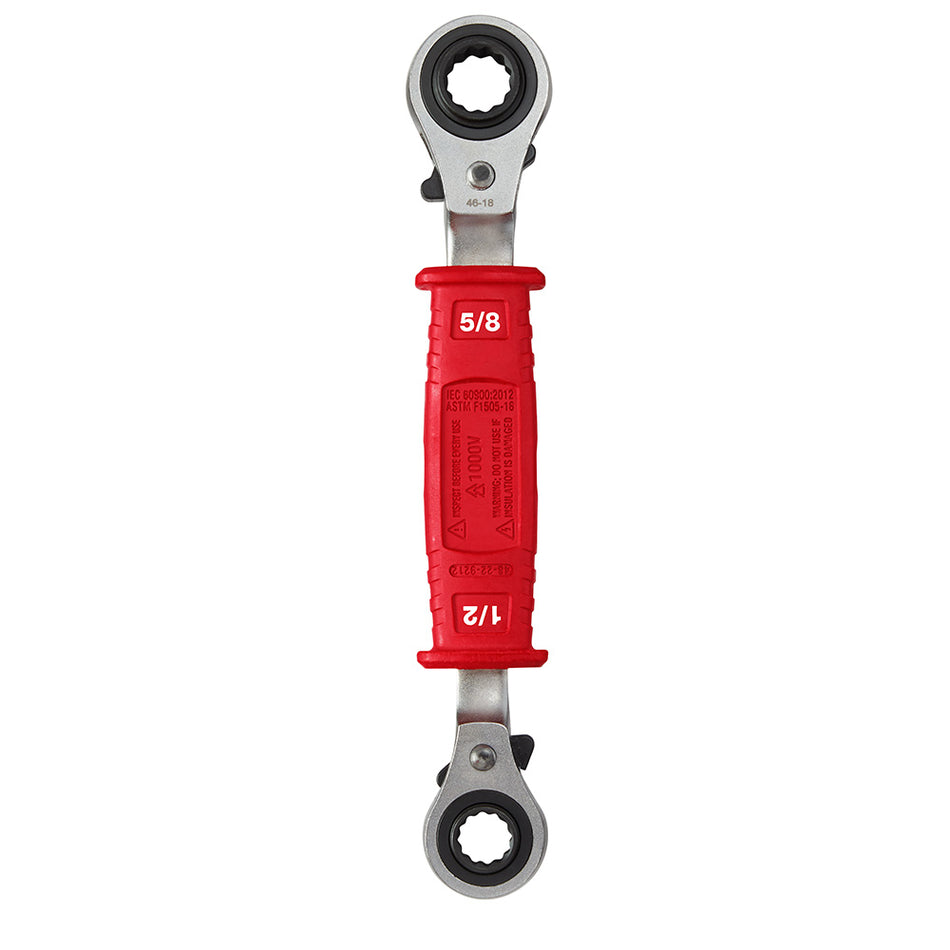 Milwaukee 48-22-9212 Lineman’s 4in1 Insulated Ratcheting Box Wrench