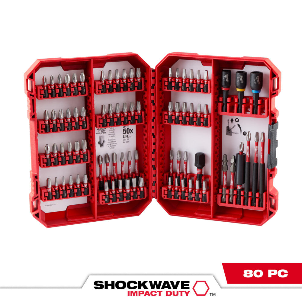 Milwaukee 48-32-4094 80-Piece Shockwave Impact Driver Bit Set | LF