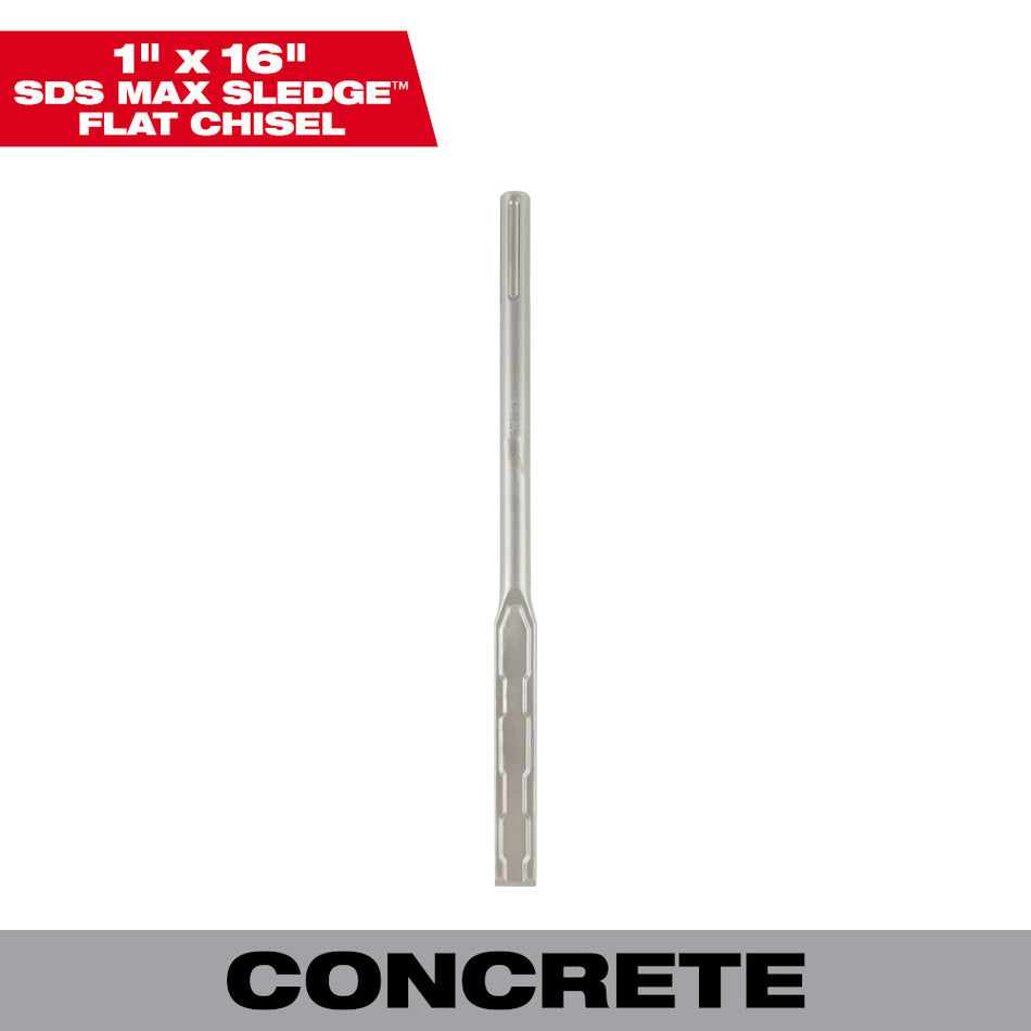 Milwaukee 48-62-4252 1" x 16" SDS MAX SLEDGE Flat Chisel