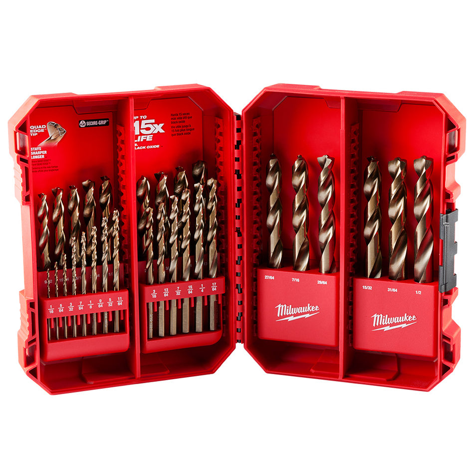 Milwaukee 48-89-2332 29-Piece RED HELIX Cobalt Drill Bit Set