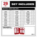 Milwaukee 48-89-2332 29-Piece RED HELIX Cobalt Drill Bit Set