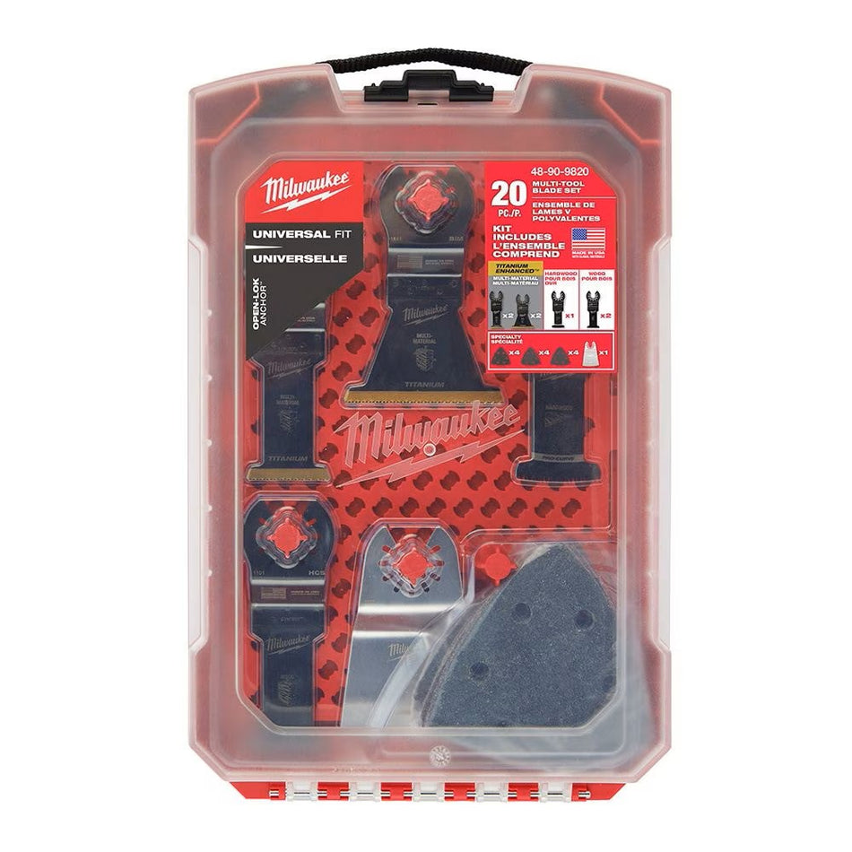 Milwaukee 48-90-9820 20-Piece Oscillating Multi-Tool Blade Kit