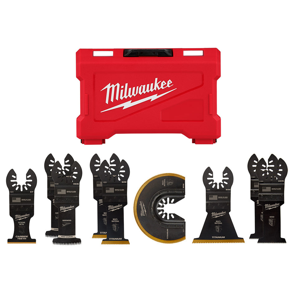 MILWAUKEE 49-10-9113 9-Piece OPEN-LOK Multi-Tool Blade Variety Kit