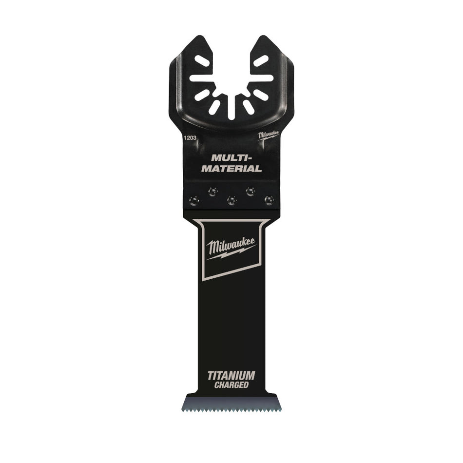 Milwaukee 49-25-1203 OPEN-LOK 1-1/4" TITANIUM CHARGED Bi-Metal Multi-Material Multi-Tool Blade