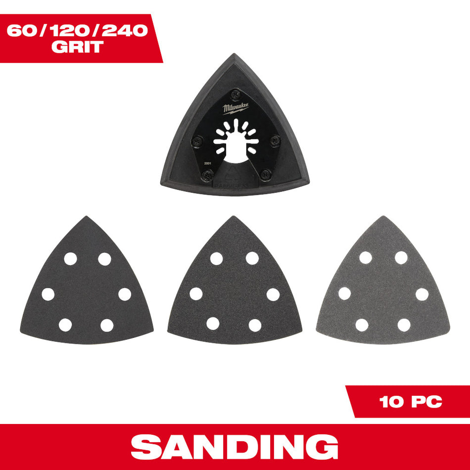 Milwaukee 49-25-2009 OPEN-LOK 3-1/2" Sanding Pad & Paper Variety Set