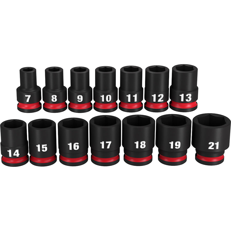 Milwaukee 49-66-7007 4PC SHOCKWAVE Impact Duty 3/8" Drive Metric Standard 6 Point Socket Set