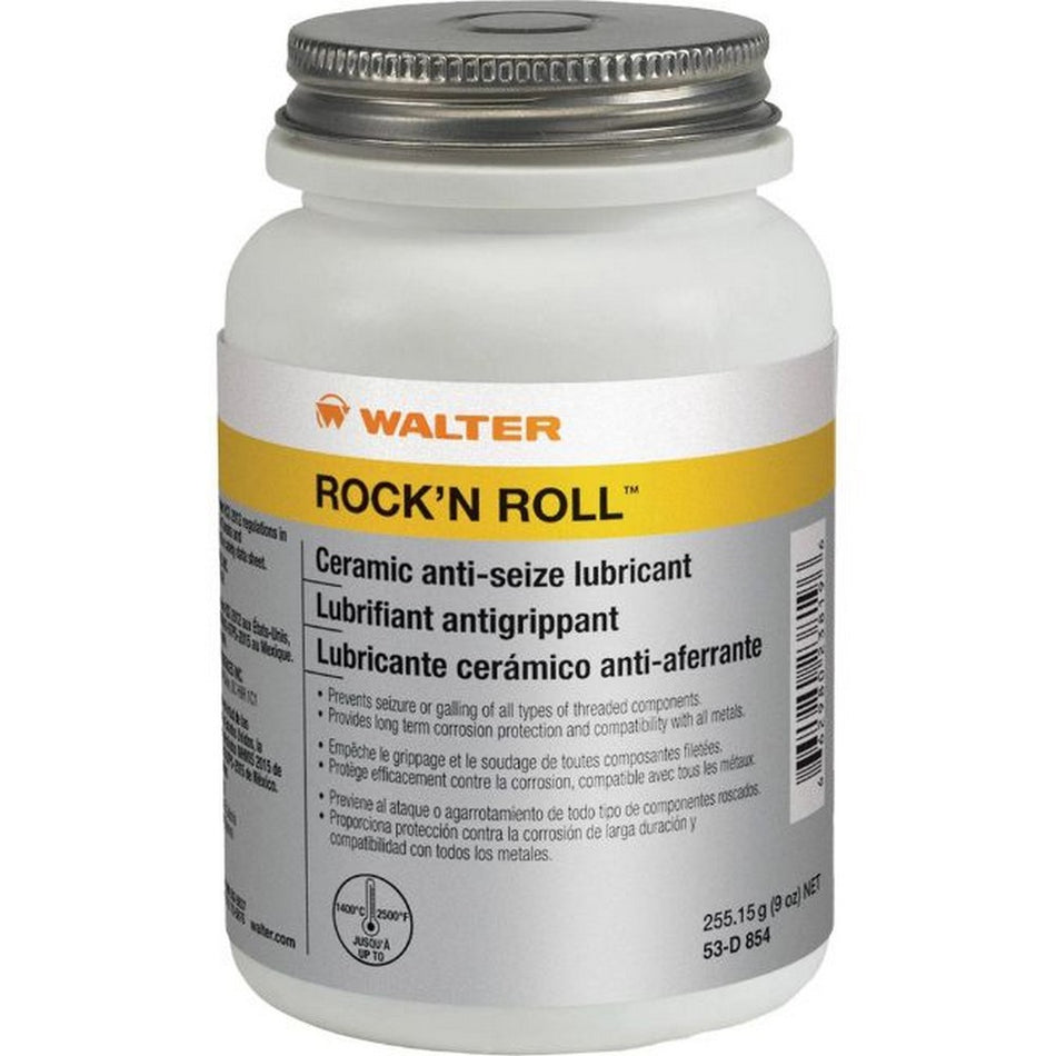 Walter 53D854 ROCK'N ROLL Ceramic Anti-Seize Lubricant Paste 9 oz (255g)