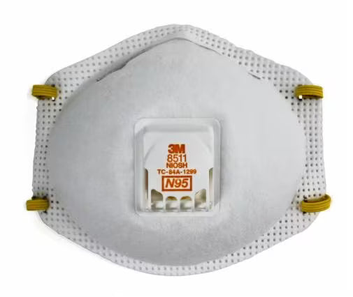 3M 8511 N95 Particulate Respirator - 10/box