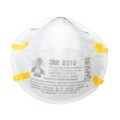 3M 8210 N95 Particulate Respirator - 20/box