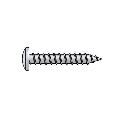 Pan Head #8 Painted Zinc Plated Square Drive Sheet Metal Screws