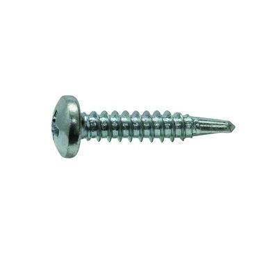 #8 x 1" Pan Head No. 2 Drill Point Self Drill TEK Screws