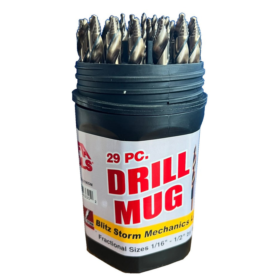 Alpha Tools BMLS10190DM 29 Piece Blitz-Storm Drill Mug - Mechanics Length