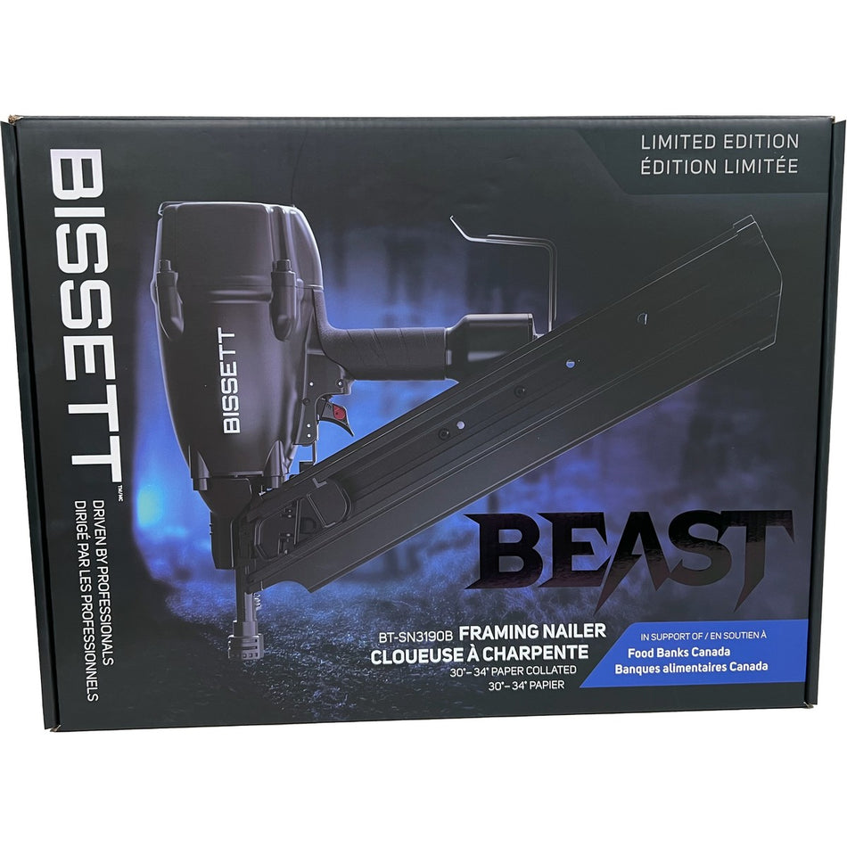 Bissett Beast BT-SN3190B 30-34 Framing Nailer (tool only)