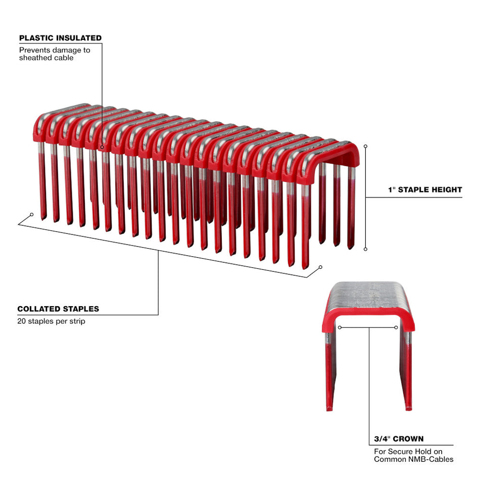 Milwaukee MNM1-600 1 Insulated Staples