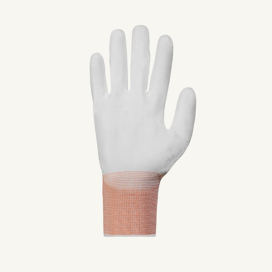 Superior S13PU Superior Touch Food Safe White Nylon Gloves with Non-Marring Palms