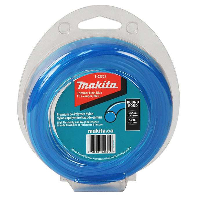 Makita T-03327 Blue 0.065" x 50' ROUND Trimmer Line