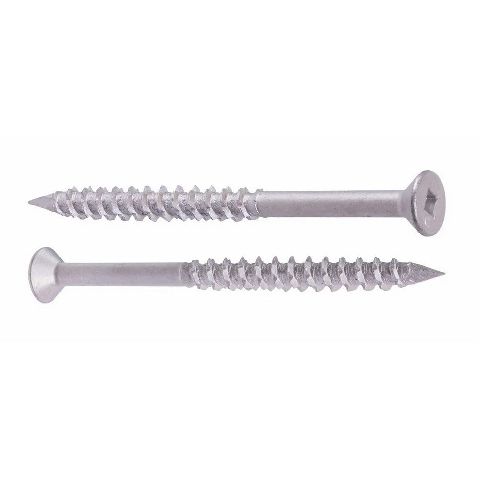 UCAN 1/4" x 1-1/4" Super Scru-It Anchors - Blue Ruspro Coated - Square Flat Head