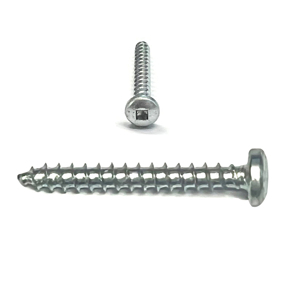 Pan Head Zinc Plated Square Drive Sheet Metal Screws