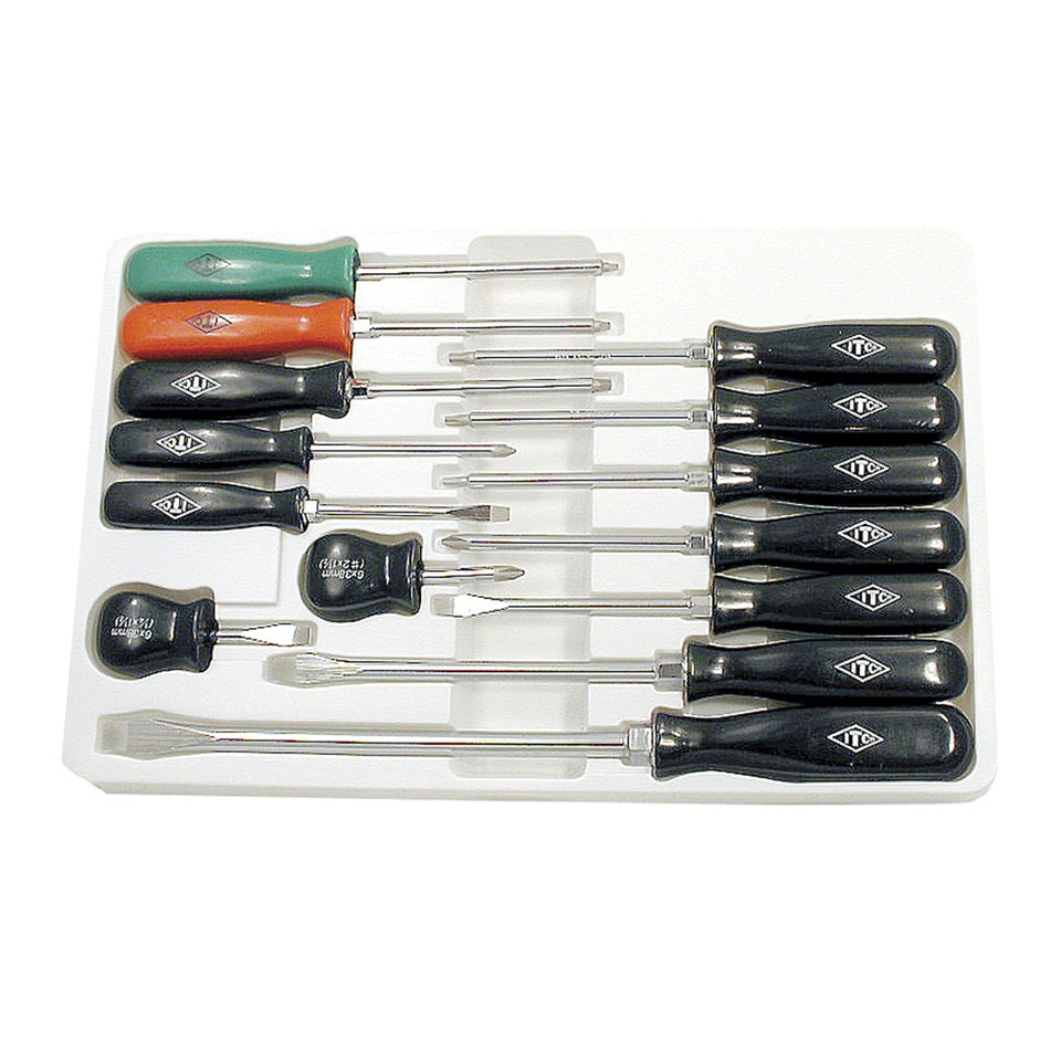 ITC 14 Piece ABS Handle Screwdriver Set