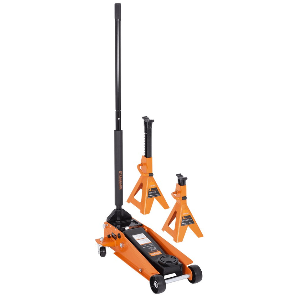 Strongarm 3-1/2 Ton Service Jack Plus 4 TON Vehicle Stands