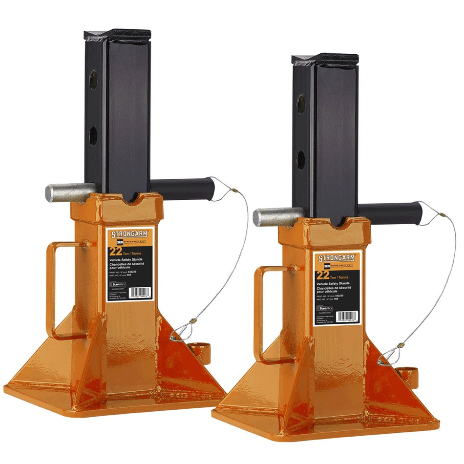 Strongarm 22 Ton Pin Type Safety Stands (Pair)