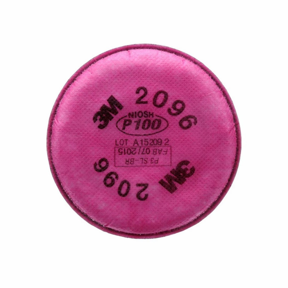 3M 2096 Particulate Filter P100 with Nuisance Level Acid Gas Relief - 2 pack