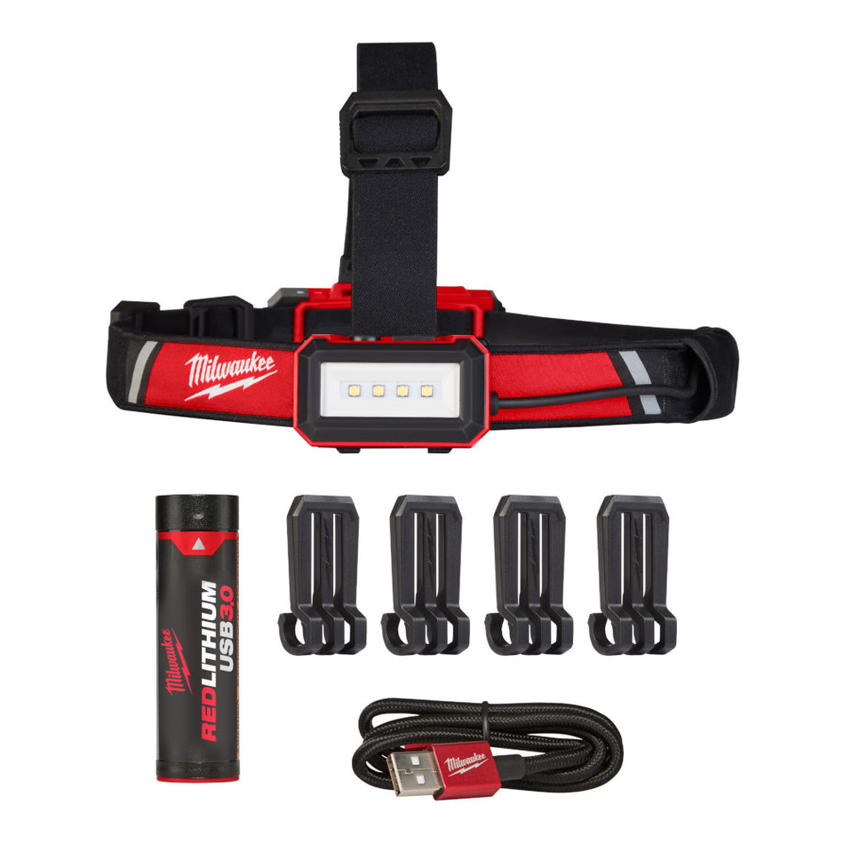 Milwaukee 2115-21 REDLITHIUM USB Low-Profile Headlamp