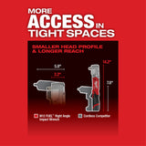 Milwaukee 2565-22 M12 FUEL 1/2" Right Angle Impact Wrench with Friction Ring Kit
