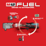 Milwaukee 2565-22 M12 FUEL 1/2" Right Angle Impact Wrench with Friction Ring Kit