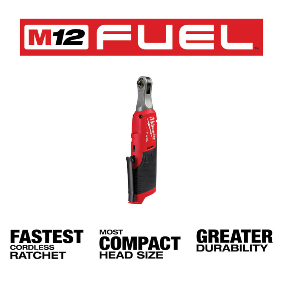 Milwaukee 2566-20 M12 FUEL 1/4" High Speed Ratchet (Tool Only)