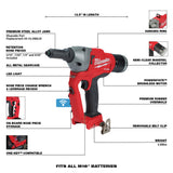 Milwaukee 2660-20 M18 FUEL 1/4" Blind Rivet Tool w/ ONE-KEY (Tool Only)