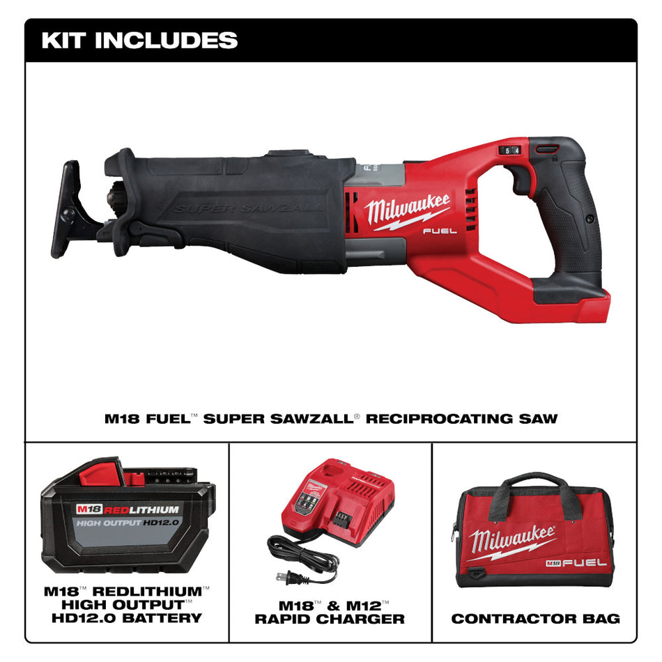 Milwaukee 2722-21HD M18 FUEL SUPER SAWZALL Reciprocating Saw Kit