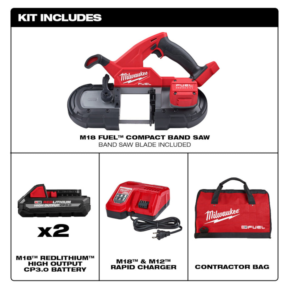 Milwaukee 2829-22 M18 FUEL Compact Band Saw Kit