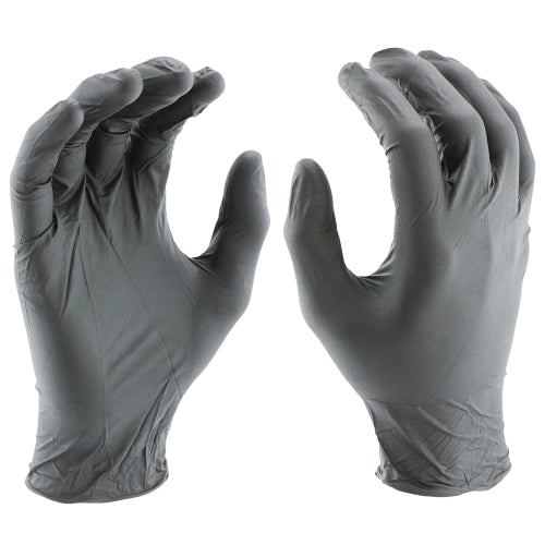 DSI/PIP West Chester 2918 5.5 mil Powder Free Black Nitrile Disposable Gloves - 100/box