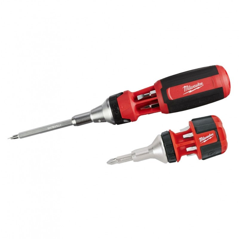Milwaukee 48-22-2322C 9-in-1 Square Drive Ratcheting Multi-bit Driver with bonus 8-in-1 Stubby