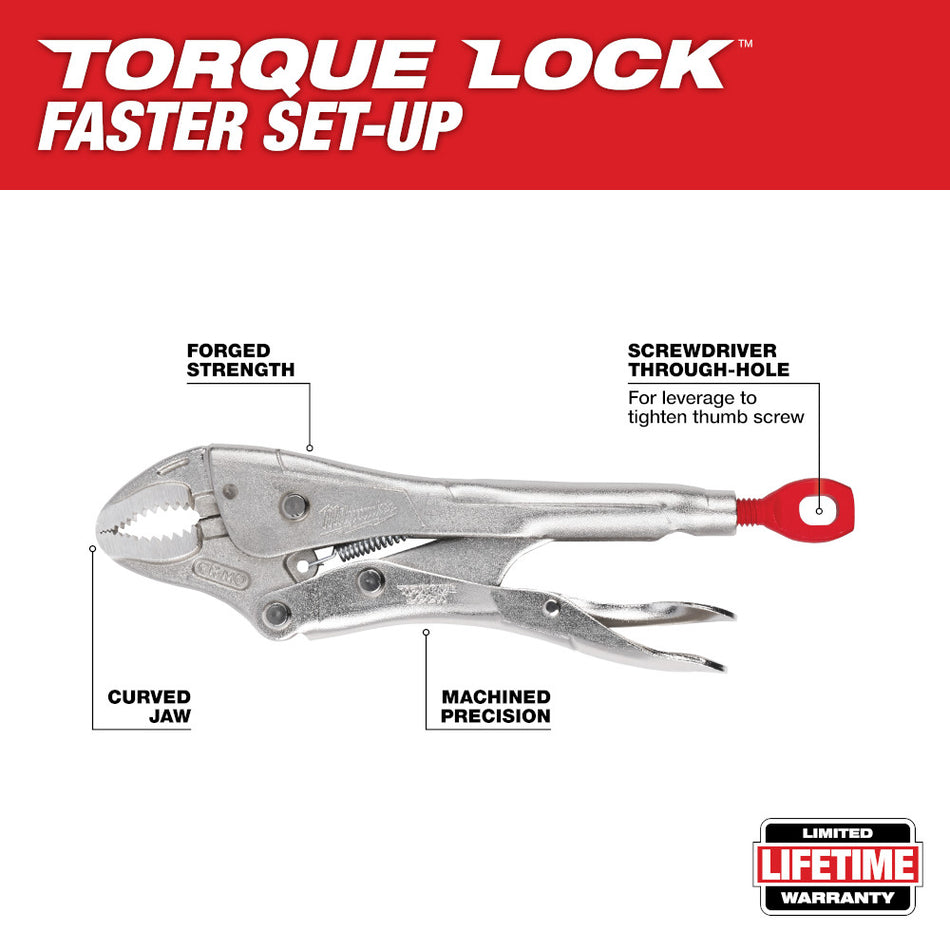 Milwaukee 48-22-3422 5" TORQUE LOCK Curved Jaw Locking Pliers